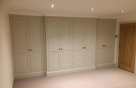 Eight door double fronted wardrobe