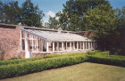 Traditional greenhouse in the walled garden of a country residence